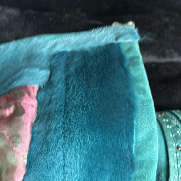 Natural Lambskin 100% Genuine Leather with Fur, and Natural Wool, Woman’s Coat. - Picture 12 of 17